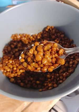 Una foto de Lentejas “crunchy” en AirFryer 🍿