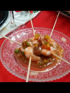 Una foto de Aperitivo para dietas de adelgazamiento Pincho de langostino