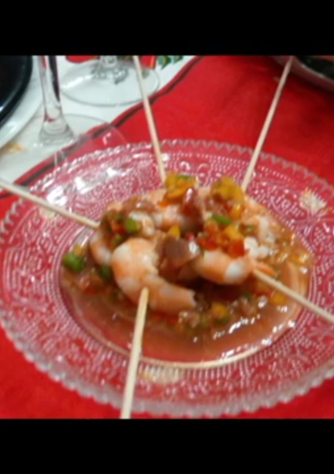 Una foto de Aperitivo para dietas de adelgazamiento Pincho de langostino