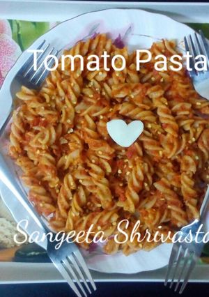 A picture of Tomato pasta.