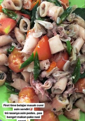 Foto resep Tumis pedas cumi asin