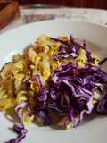 Fideos con huevos y verduras
