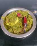 Egg spinach curry