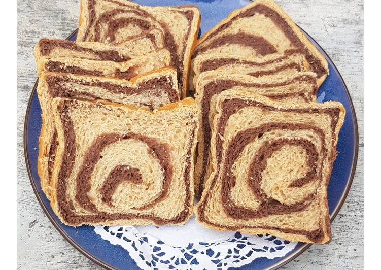 Resep 82.Coffee Mocha Swirl Loaf 🍞☕🍫 Anti Gagal