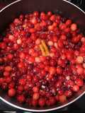 Homemade cranberry sauce