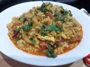 A picture of egg maggi