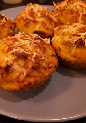 Une photo de Muffins de polenta, carotte au curry