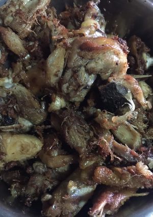 รูปของ ไก่รวนเค็มแห้งๆ😋🍴🍚🐔💕