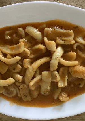 Una foto de Calamares guisados (Thermomix)