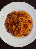 One-Pan Sausage Spaghetti