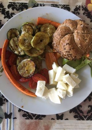 A picture of Grilled vegetables.
