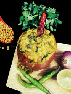 A picture of Methi Dal tadka.