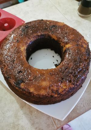 Una foto de Chocoflan
