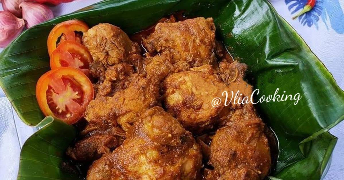 Resep Ayam bumbu rujak nikmat banget oleh Vlia Cooking - Cookpad