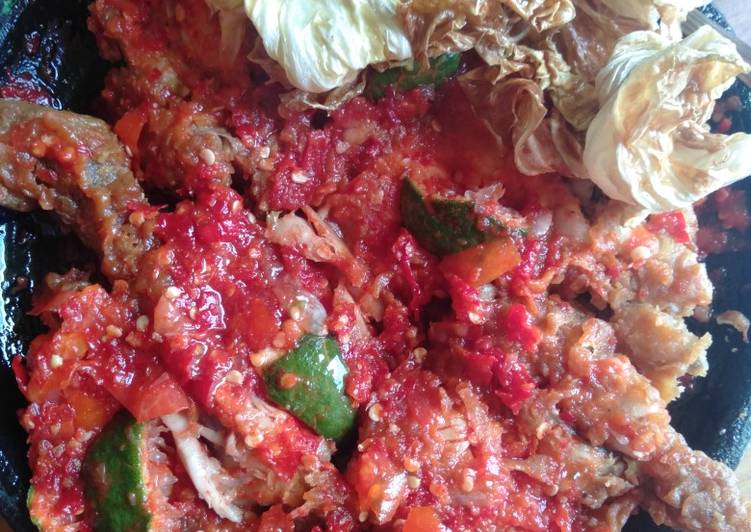 Ayam geprek sambel jeruk