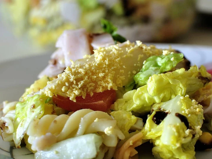 Receta Ensalada de pasta con piña  que Delicioso