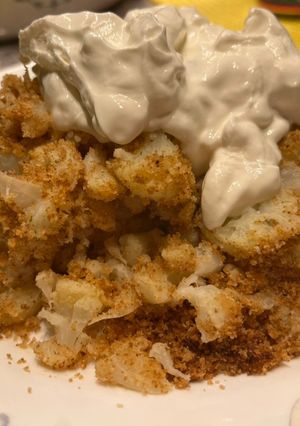 Prézlis karfiol recept fotója