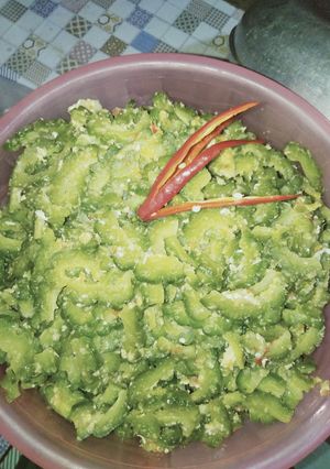 Foto resep Oseng pare telur endoll