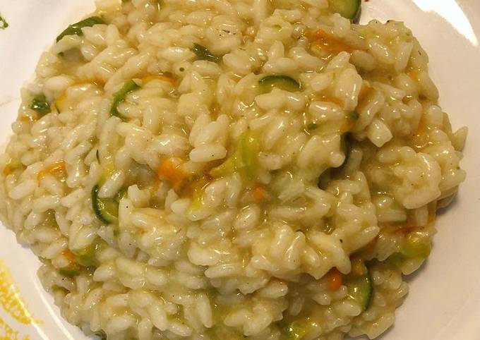 Ricetta di Fatto in casa Risotto con fiori di zucca e zucchine