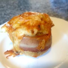 A picture of Bacon Wrapped Cheese and Garlic Potatoes.