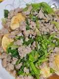 เต้าหู้ไข่ผัดหมูสับ