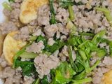 เต้าหู้ไข่ผัดหมูสับ