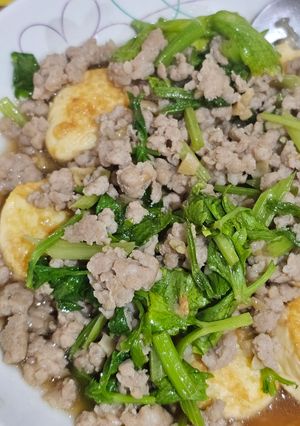 รูปของ เต้าหู้ไข่ผัดหมูสับ