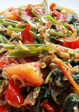 Foto resep Kangkung balacan teri