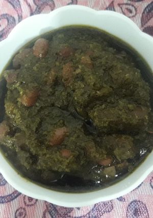 عکسی از دستور قرمه سبزی من😋