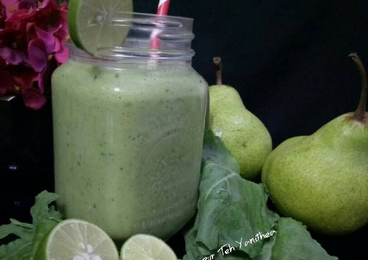 Bahan mengolah Green Smothies &#34;Baby Kailan🍀,🍍,🍐,🍌&#34; (#pr_jus), Enak Banget