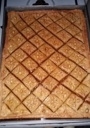 صورة لوصفة البقلاوة بالعجينة المورقة