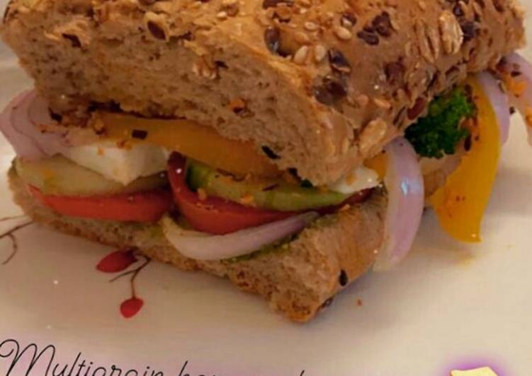 Step-by-Step Guide to Prepare Speedy Multigrain Veggies Sandwich