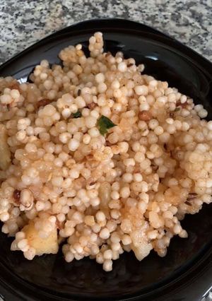 A picture of Sabudana khichadi.