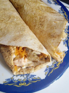 A picture of Chicken shawarma.