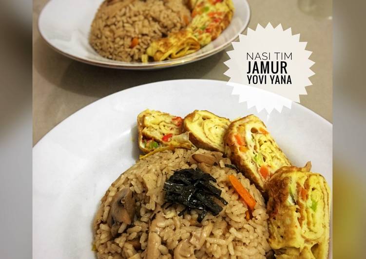 Nasi tim jamur ala jepang