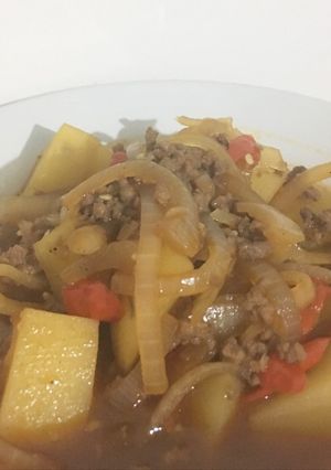 Foto resep Semur Kentang dan Daging Giling