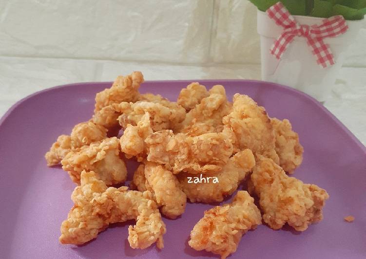 Resep Ayam fillet goreng tepung renyaah 😍 oleh Zahra Aliyah - Cookpad