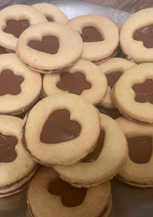 Une photo de Petits sablés de fourrés à la pâte à tartiner