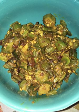 A picture of Okra Stir Fry (Bhindi Ki Sabzi).