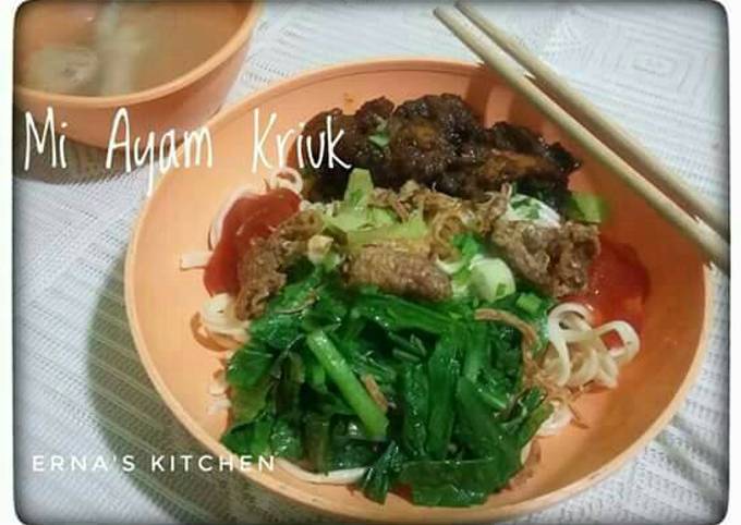 Resep Mie Ayam Kriuk Oleh Erna S Kitchen Cookpad