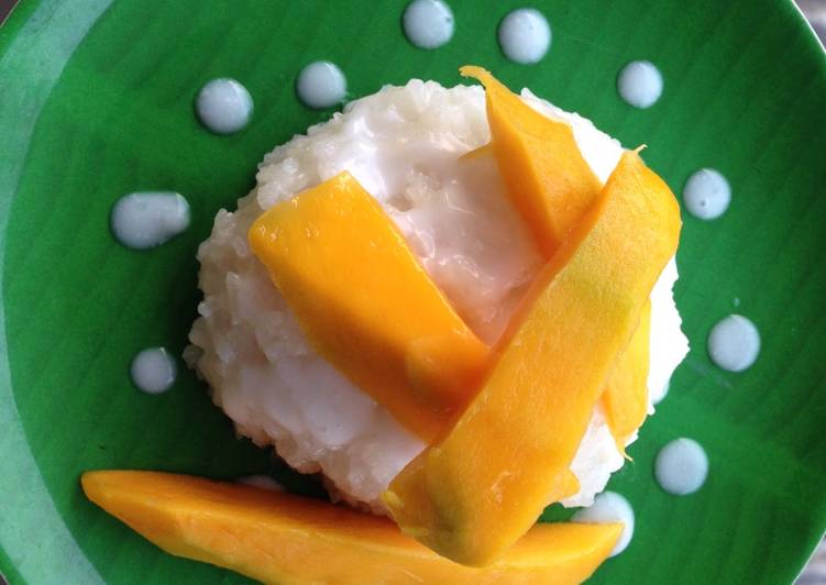 Resep Mango sticky rice (fresh from ricecooker) yang Enak Banget