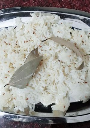 A picture of Jeera rice.