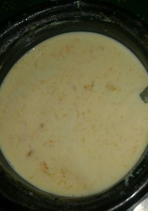Una foto de Anquin con leche😋