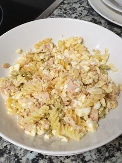 Una foto de Ensalada de pasta sencilla🥗 (apto para gastritis)
