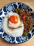 Spicy Stir-Fried Minced Pork and Beef with Holy Basil