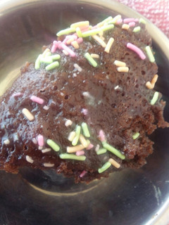 A picture of Choco biscuit cake.