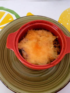 Una foto de Arroz con choritos gratinados