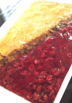 Almás-meggyes rakott torta recept fotója