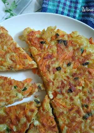 Foto resep Telur Dadar Makaroni Goreng