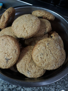 Una foto de Galletas de avena y ciruelas pasas sin manteca